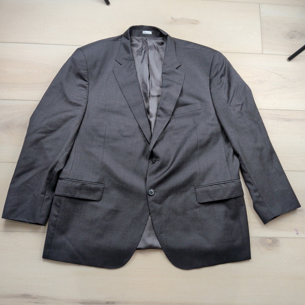 Peter Millar Mens 50R Blazer 100% Wool Charcoal Gray 2 Button Suit Jacket Canada